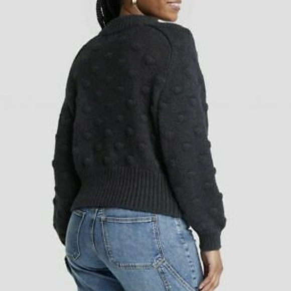 Universal Thread™ Crewneck Bobble Pullover Sweater in Black Size XXL - Picture 2 of 8